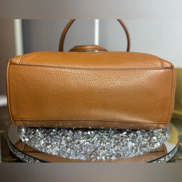 Coach Ava Tote Saddle Brown pebbled leather EUC - Picture 11 of 15